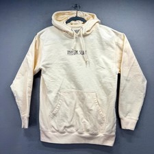 Taylor Swift The Eras Tour Hoodie Mens Medium Ivory Graphic Fleece Sweatshirt