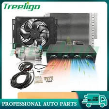 Cool&Heat Professional Under Dash Air Conditioner 12V Electric AC Kit Car Truck