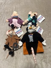 VTG Disney Store The Great Mouse Detective Bean Bag Plush Complete Set 4 w/ Tag