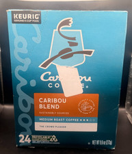 Caribou Blend Coffee, K-Cups, Medium Roast, 24 Count Exp04/21/2026