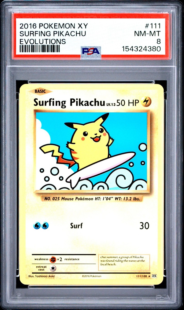 Surfing Pikachu 111/108 Evolutions Regular for sale online | eBay