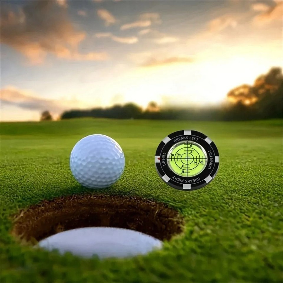 High Precision Golf Spirit Level Ball Marker Green Slope Reading Training Tool