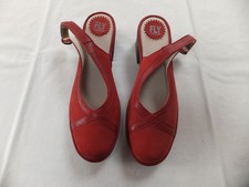 womens fly london beautiful red leather shoes size 42