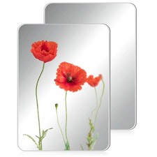 2 Pcs Magnetic Locker Mirror Small Real Glass Locker Magnetic Makeup Mirror f...