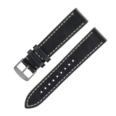 Laco Pilot Strap Black Handmade 20 MM without Buckle Genuine New