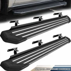 5.5" Running Board For 2011-2021 Jeep Grand Cherokee BLK Aluminum+SS metal strip