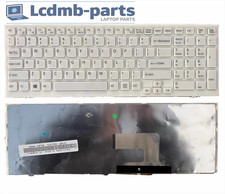 Teclado de repuesto Sony VAIO VPCEE VPC-EE con marco blanco - OEM