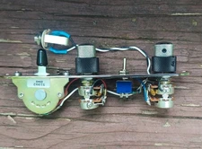 Tele HH Wired Control Plate Alpha Stacked A500k Pots Coil Split Oak 3 way 