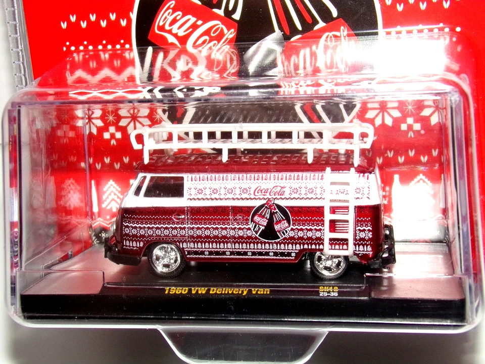 M2 1960 VW DELIVERY VAN Coca Cola 2025 Red Winter Holiday Theme Free Shipping - Image 3 of 4