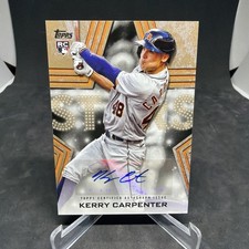 2023 Topps Series 1 Baseball Stars Auto Kerry Carpenter Rookie RC Gold /50