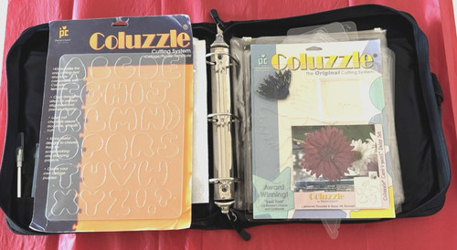 PC Provo Craft Coluzzle Cutting System Huge 8lb Binder Full Templates Supplies