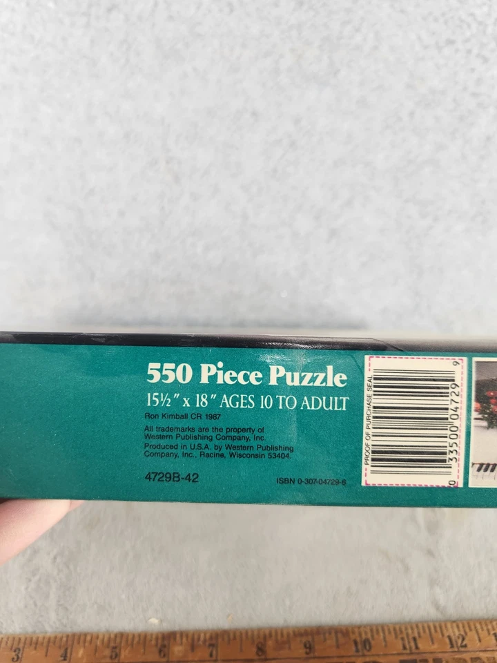 Vintage Golden Cat Sitting On Piano 550 Pc Puzzle 15" X 18" - SEALED - Image 2 of 3