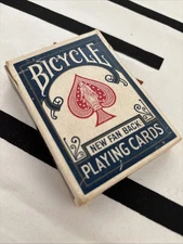 RARE Bicycle Blue 808 (The U.S. Playing Card Co) Full 52 - (Y1316) C.1916
