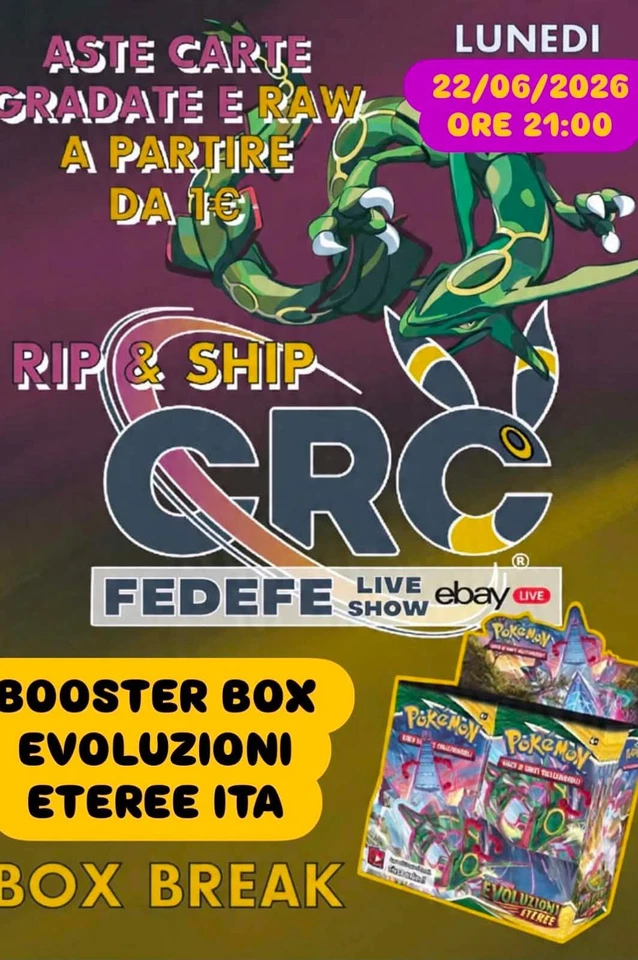 FEDEFE LIVE SHOW BOX BREAK EVOLUZIONI ETEREE