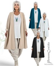 Jacke Chasuble Überwurf LAGENLOOK  schwarz p...
