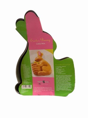Nordic Ware Easter Bunny & Basket 3D Cake Pan Cast Aluminum Nonstick New
