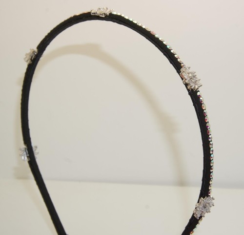 2 Preloved Butler & Wilson Costume Crystal Set Headbands - Foto 10 di 11