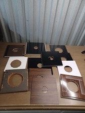 Lot of 12 Lens Boards for medium format cameras hand made 6x5 and under AS IS