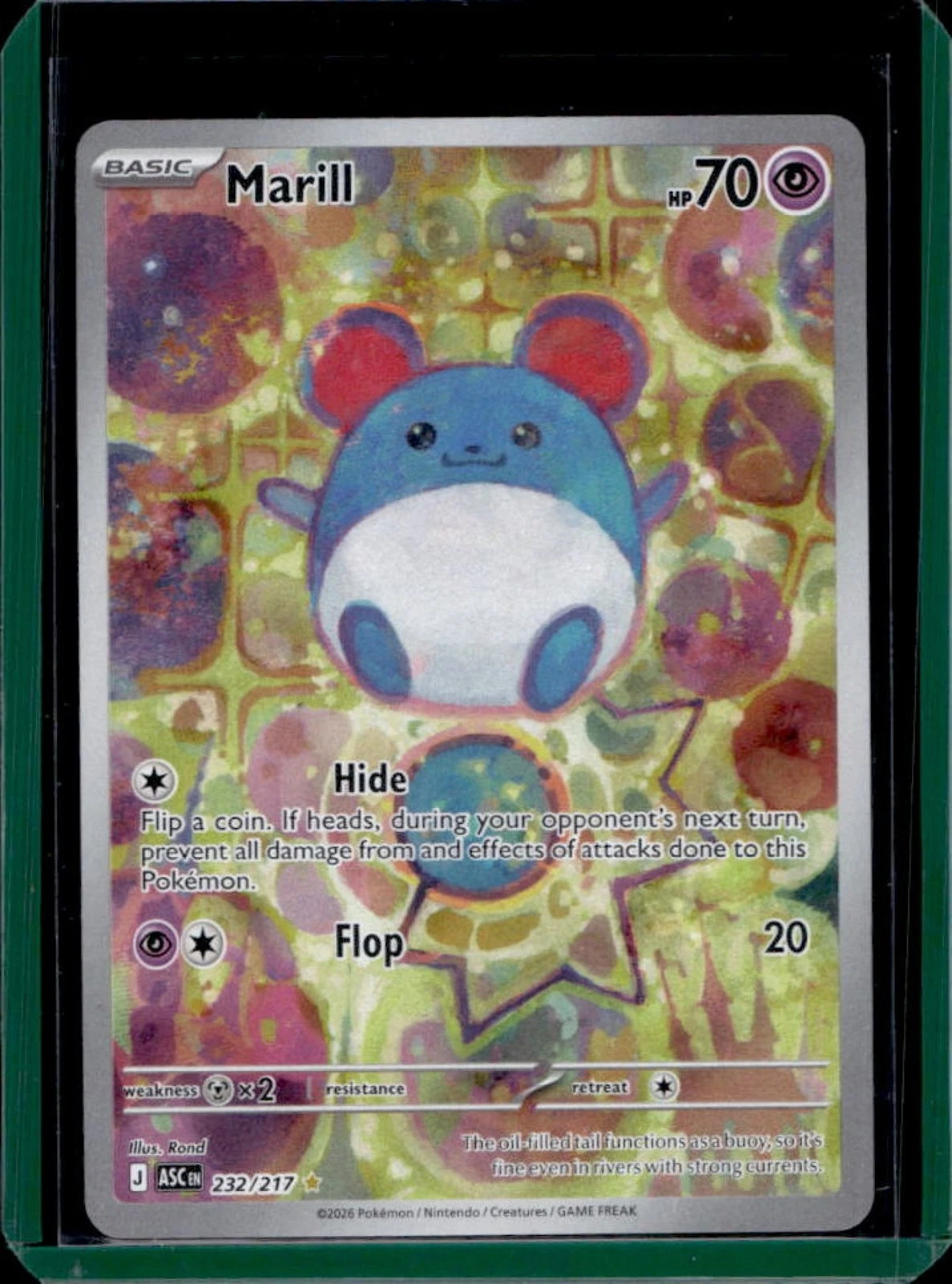 2026 Pokemon Ascended Heroes Marill Illustration Rare #232/217