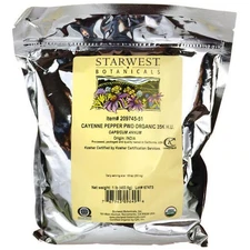 Starwest Botanicals Cayenne Pepper Powder, Organic & Kosher, India Origin, 1 lb