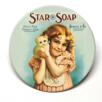 Star Soap Kitten & Little Girl Fridge Magnet BUY 3 GET 4 MORE FREE