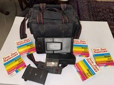 Polaroid SX-70 SE Sonar OneStep Land Camera w/ Flash 5 Sealed Time-Zero Film