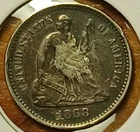 1868-S Seated Liberty Half Dime XF Detail  with Issues
