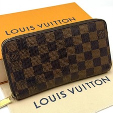 Louis Vuitton Damier Ebene Zippy Wallet Long Wallet Round Zipper