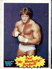1985 Topps WWF Paul Orndorff Mr Wonderful