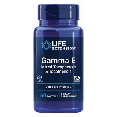 Life Extension Gamma E Mixed Tocopherols Tocotrienols, 60 Softgels EXP-03/28