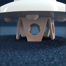 Flying Saucer The invaders 1967, 20cm diameter, white color DIY Assembly Model