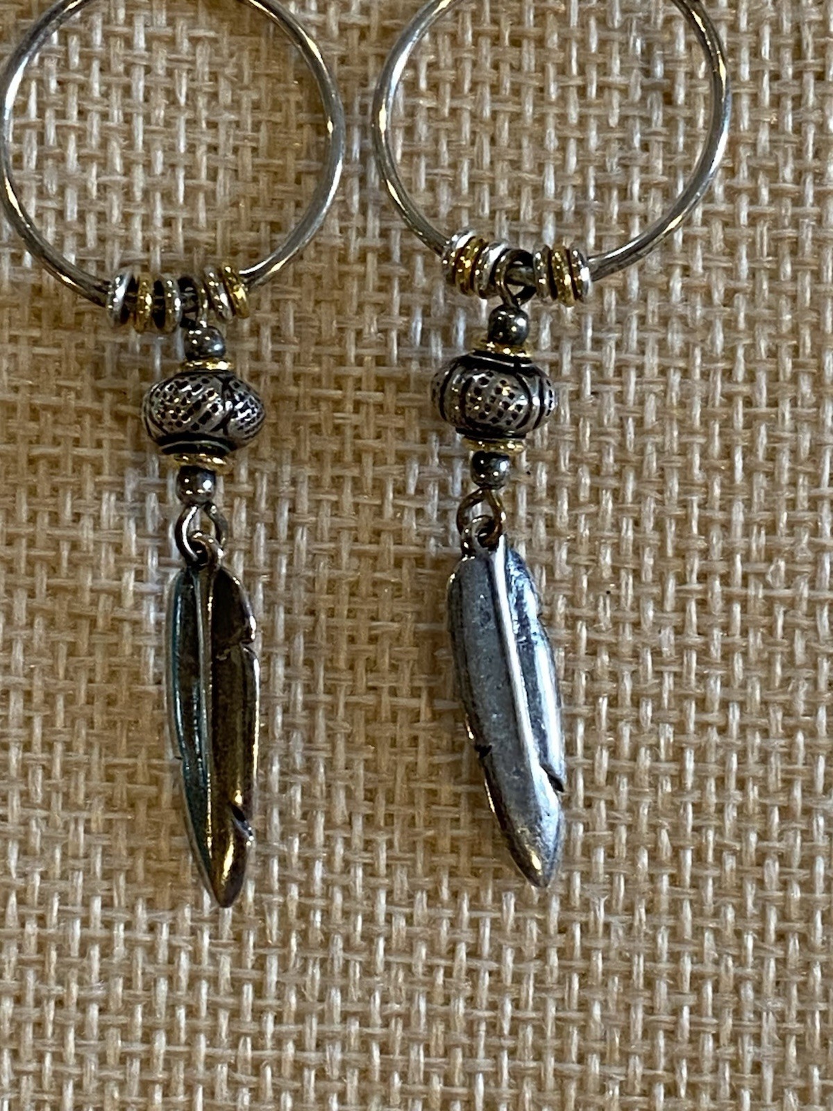 Native American Style Dangling Feather Sterling S… - image 2