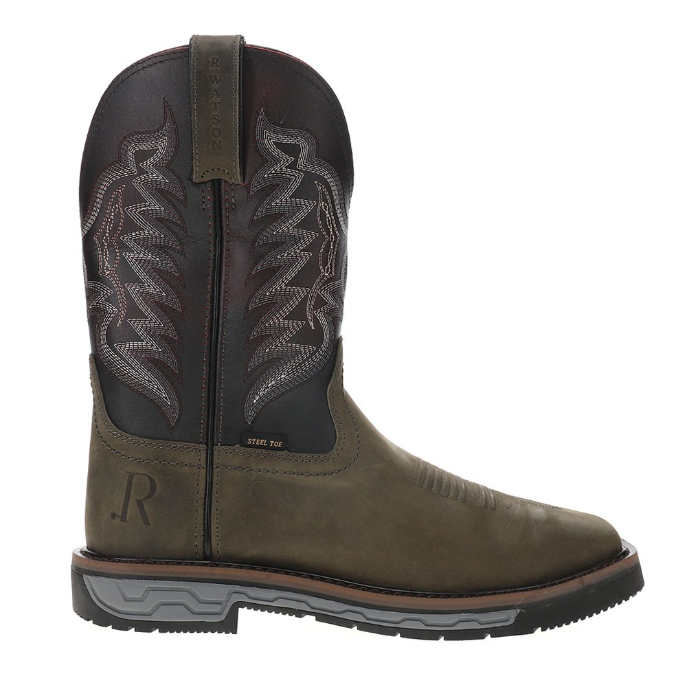 Ботинки R Watson Винтажные стальные 12-дюймовые электрические с широким квадратным стальным носком Рабочие мужские 24090₽