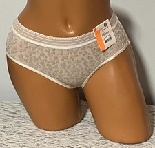 Secret Treasures Cream Hipster Panties Soft Stretch Lace Size Large