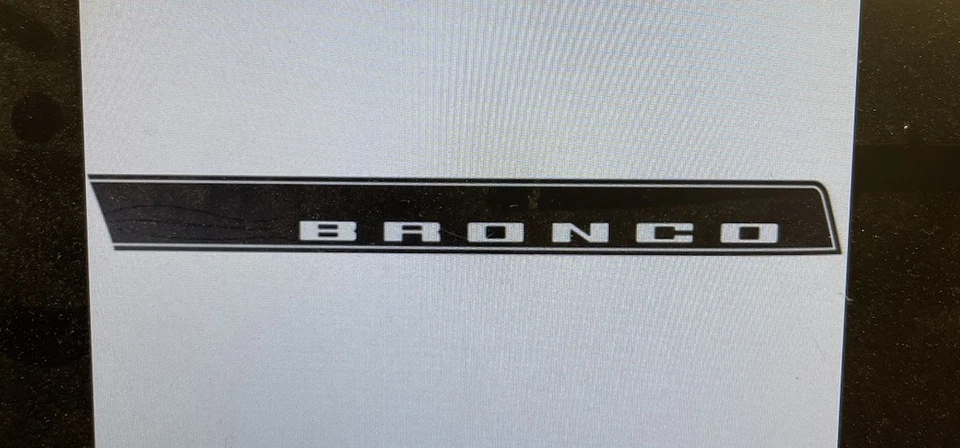 Ford Bronco 2023-2025 deportivo lado izquierdo calcomanía a rayas NEGRO P1PZ9920000BJ GRAHPIC 2 Foto 2 de 4