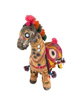 Vintage Indian Textile Horse Toy