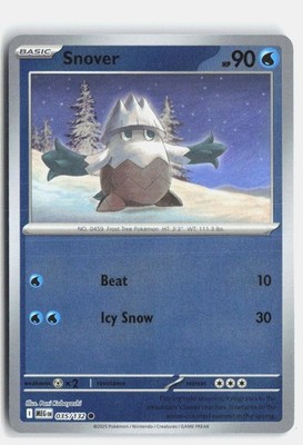 Snover 035/132 Mega Evolution Common Pokemon Reverse Holo NM