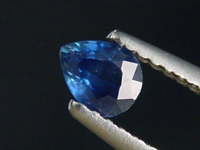 Blauer Saphir 0,44 Ct. Tropfen facettiert (3872t) - Bild 1 von 1