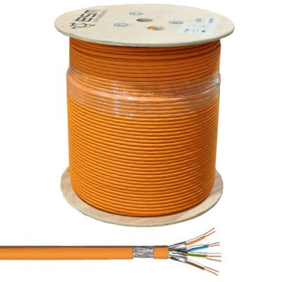 CAT 7 Netzwerkkabel Verlegekabel Simplex S/FTP LSOH 1200MHz (AWG23) - Länge 500m