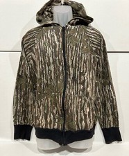 Vintage Realtree Camo Jacket Men  s L Hoodie Sweatshirt Full Zip Y2K Flaws-READ