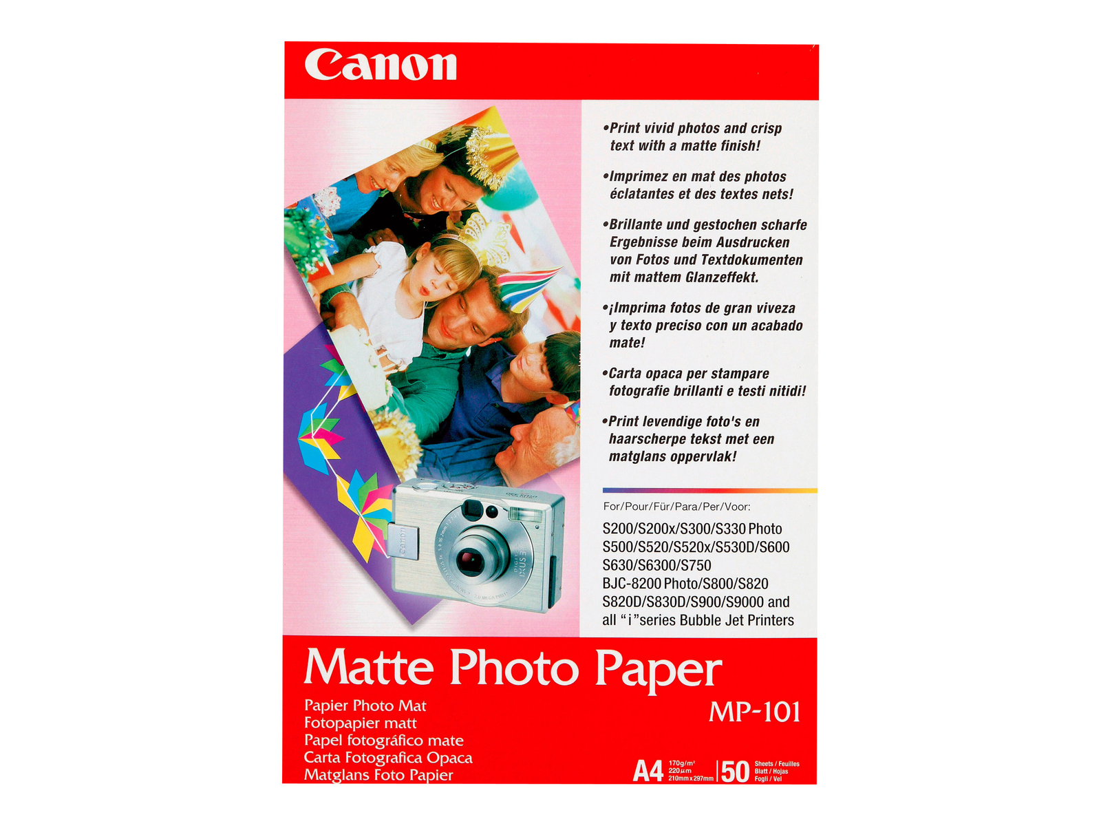 Canon MP-101 Matte A4 (210 x 297 mm) 50 sheet(s) photo paper for PIXMA 7981A005