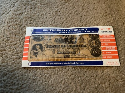 Confederate currency replicas Set B circa 1976 | eBay