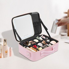 Borsa Trucco Con Specchio E Luci Valigia Trucco Da Viaggio Borsa Cosmetica