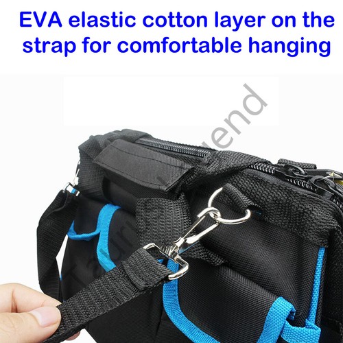 Portable Oxford Cloth Double Zip Tool Organizer Carry Bag Waterproof Base - Picture 3 of 10