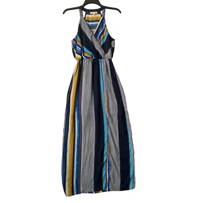 skies are blue maxi dress The Skye Embroidered Contrast Maxi Dress M