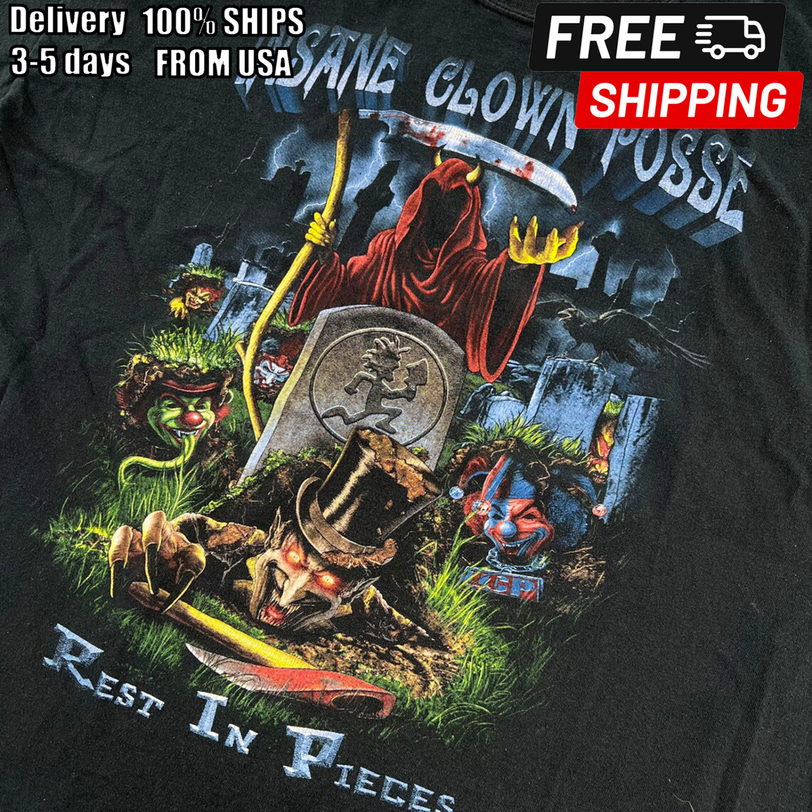 Insane Clown Posse T-Shirt Cotton Short Sleeve Unisex S to 5XL GC1604