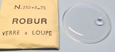 Robur Watch Round Diameter 35 Mm With Magnifying Glass