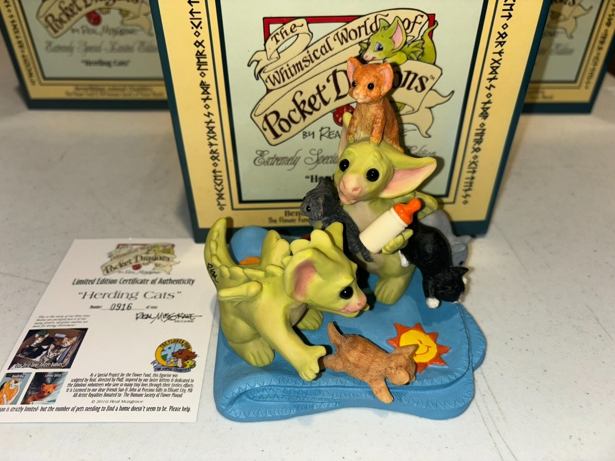 Pocket Dragons Herding Cats Real Musgrave LE1000 Brand New w Box