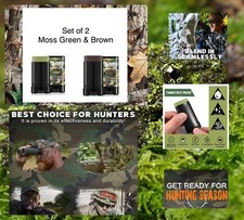 Camouflage Face Paint Stick Set Of 2 MOSS GREEN  BROWN Waterproof For Hunting