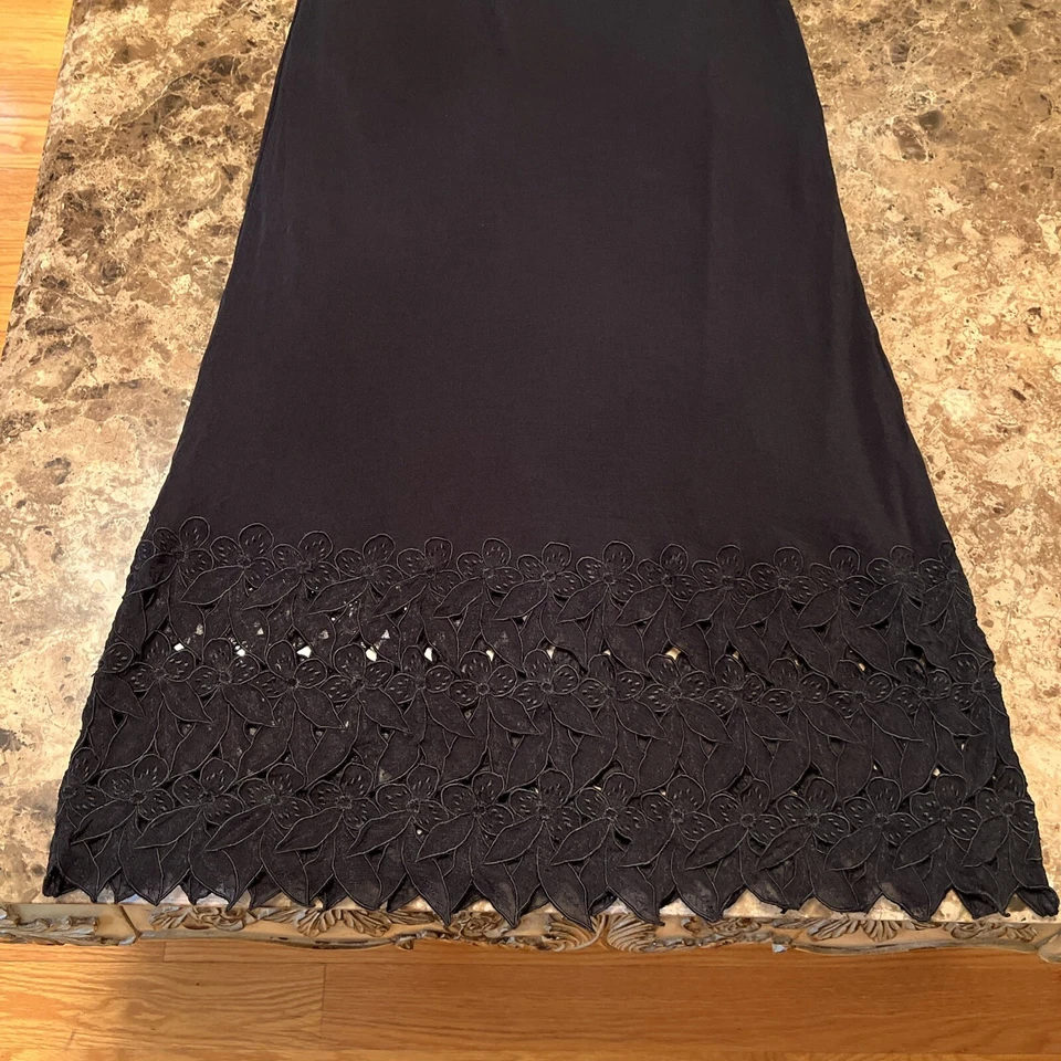 复古 Vivienne Tam 女式网眼 A 字裙 Y2K 90 年代黑色 2 码 — 第 2/4 张图片